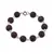 Bratara Agat druzy electroplacat mov sfere 10mm si Piatra Lunii sfere 3mm