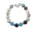 Bratara mix cristale discuri 3-4mm si sfere 10mm