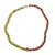 Colier Jad olive si Granat Hessonit patratele 5-6mm cu sfere 3mm si Hematit auriu cub 6mm