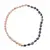 Colier Piatra Lunii piersica banuti 6-7mm, Iolith neunifrom 8-10mm si Labradorit sfere 3mm cu steluta din Hematit auriu 6mm