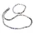 Set colier si bratara Opal albastru si Opal dendritic rondele 5-6mm si sfere 3-4mm cu Hematit auriu 6mm