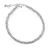 Bratara Opal albastru discuri fatetate cu Argint 925, 3-4mm