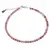 Bratara Rodonit roz sfere fatetate cu Argint 925, 3mm