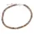 Bratara Piatra Lunii maro discuri fatetate cu Argint 925, 4mm