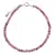 Bratara Turmalina roz sfere fatetate cu Argint 925, 3mm