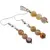 Set Cercei si Pandantiv Agat crazy lace sfere, 6mm
