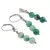 Set Cercei si Pandantiv Agat verde sfere, 6mm