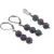 Set Cercei si Pandantiv Cuart Titan Aura sfere, 6mm