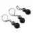 Set Cercei si Pandantiv Hematit si Onix negru mat sfere, 6-8mm