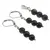 Set Cercei si Pandantiv Obsidian auriu sfere, 6mm