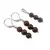 Set Cercei si Pandantiv Obsidian Mahon sfere, 6mm