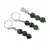 Set Cercei si Pandantiv Ochi de tigru verde sfere, 6mm