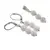 Set Cercei si Pandantiv Roca Vulcanica alba sfere, 6mm