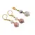 Set Cercei si Pandantiv Rodocrozit romb fatetat 8mm si sfera 10mm