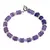 Bratara Ametist cu Lapis Lazuli discuri 6mm si Piatra Lunii sfere 3mm