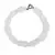 Bratara Cristal de stanca discuri 6-8mm si Cuart roz sfere fatetate 4mm