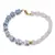 Bratara Cuart roz si Opal albastru patratele 5-6mm cu Ametist sfere 4mm si Hematit auriu cub 3mm