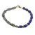 Bratara Lapis lazuli si Labradorit discuri 6mm, Lapis lazuli sfere 4mm si Hematit auriu