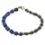 Bratara Lapis lazuli si Pirita discuri 6-7mm si Lapis lazuli sfere 4mm