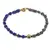 Bratara Lapis lazuli si Pirita patratele 4mm si Lapis lazuli sfere 3mm