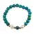 Bratara pe elastic Perle de cultura, bumbi aurii si Crisocola sfere 8mm