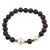 Bratara pe elastic Perle de cultura, bumbi aurii si Jasp poppy sfere 8mm