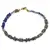 Bratara Lapis Lazuli si Pirita patratele 4-5mm si Lapis Lazuli sfere 3mm