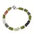 Bratara Peridot, Granat si Mix Piatra Lunii discuri 5-6mm cu Piatra Lunii sfere 3mm