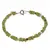 Bratara Peridot patratele 4mm si Mix Cristale sfere 3mm