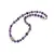 Colier Ametist cuburi fatetate 6-8mm, Labradorit sfere 3mm si Prehnit tub 19-20mm
