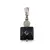 Pandantiv Onix patrat fatetat 10mm si Aventurin sfera fatetata 6mm