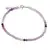 Bratara Ametist degrade sfere fatetate, 3mm