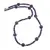 Colier Ametist 8mm, Hematit electroplacat discuri fatetate 4mm si elemente argintii