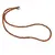 Colier Granat Hessonit degrade sfere fatetate, 4mm