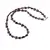 Colier Granat triunghi 6-8mm si discuri fatetate 2mm