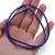 Colier Lapis Lazuli sfere fatetate, 3mm, imagine 3
