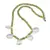Colier Peridot discuri fatetate 4mm si Citrin briolete 16-17mm