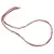 Colier Rodonit roz sfere fatetate 3,5mm