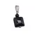 Pandantiv Onix patrat 10mm si sfera 4mm