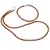 Set bratara si colier Granat Hessonit degrade sfere fatetate, 4mm