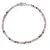 Bratara Cuart rutilat rosu sfere fatetate, 3mm