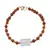 Bratara Granat Hessonit sfere 4mm, Ametist tub 14mm si elemente aurii