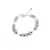 Bratara Ametist lavanda rondele 8mm, Cristal de stanca sfere fatetate 3mm si argint 925