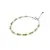 Bratara Peridot discuri fatetate 3-4mm, Cuart transparent sfere fatetate 2mm si argint 925