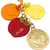 Amuleta breloc feng shui din metal Cele Trei Fructe ale Armoniei, 2026, imagine 2