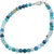 Bratara Agat albastru sfere 4mm