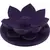 Suport aromaterapie pentru ardere betisoare parfumate, model floare de lotus mov - 2,5cm