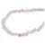 Colier pietre neuniforme Cuart roz, 6-8mm, imagine 2
