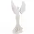 Decoratiune Inger model minimalist, alb - 20cm, imagine 2