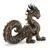 Statueta Dragon gravata in stil baroc antichizata manual - 16,5cm, imagine 2